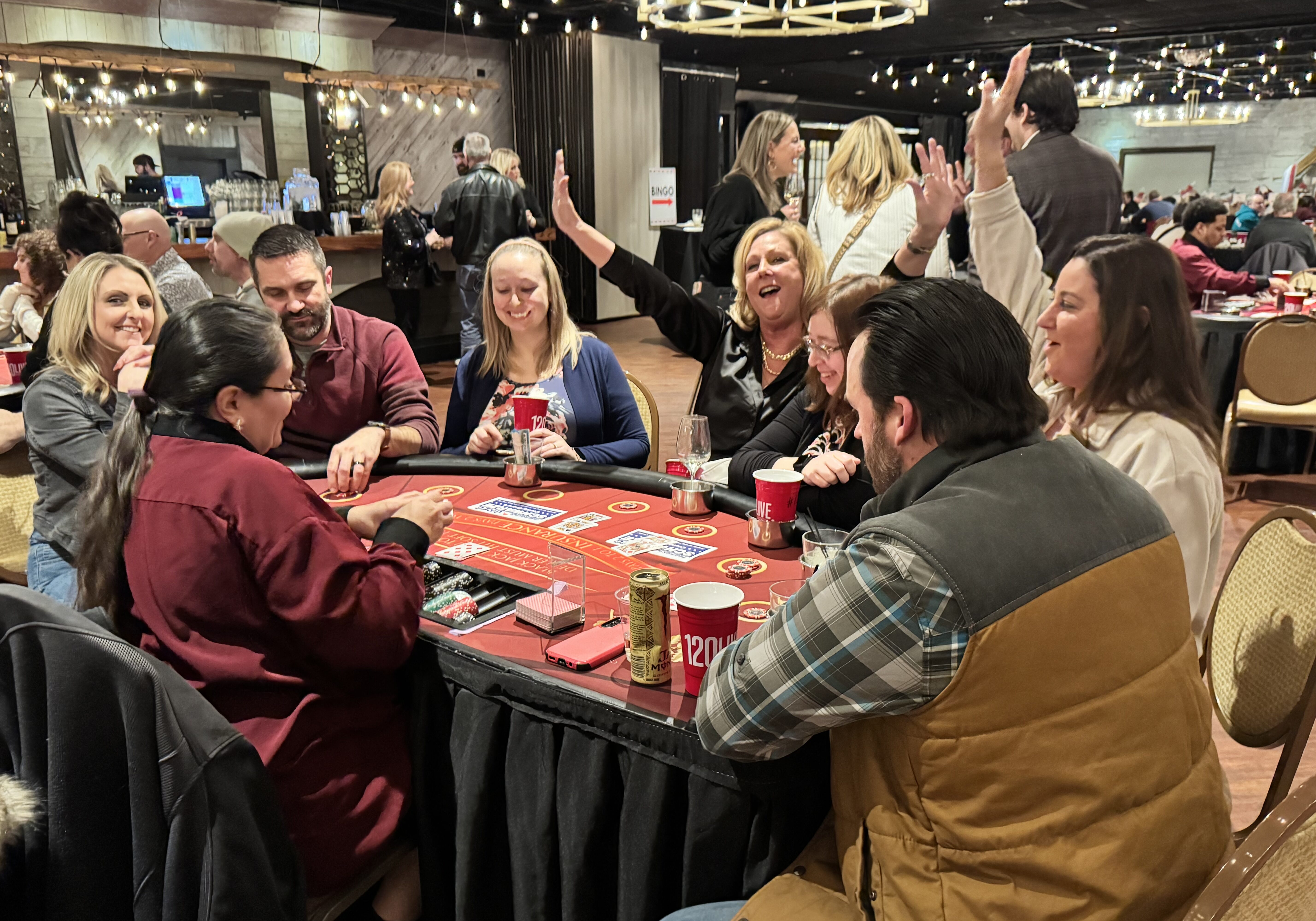 Having a blast at the Chamber Casino NIght